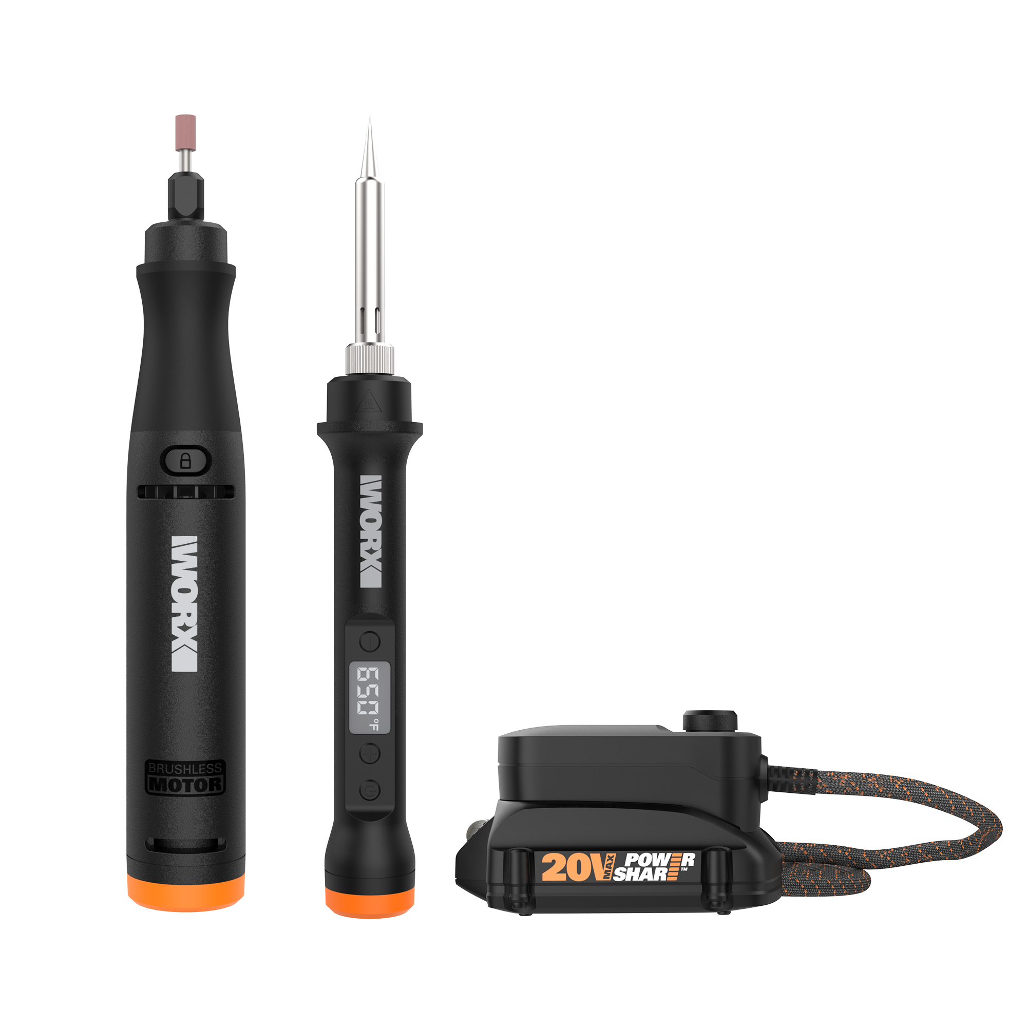 WORX MakerX Rotary Tool and Wood/Metal Crafter Kit Adds Creative